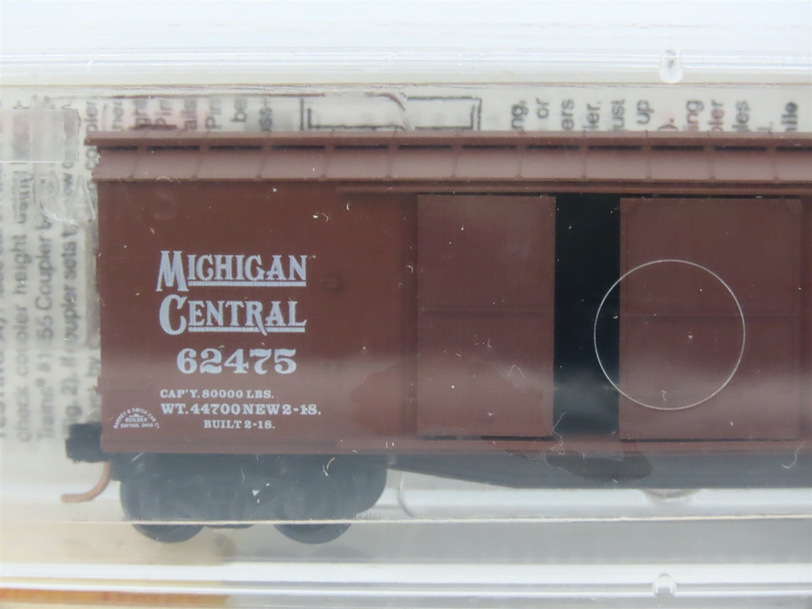 N Scale Micro-Trains 43060 NYC Michigan Central 40' Automobile Box Car #62475