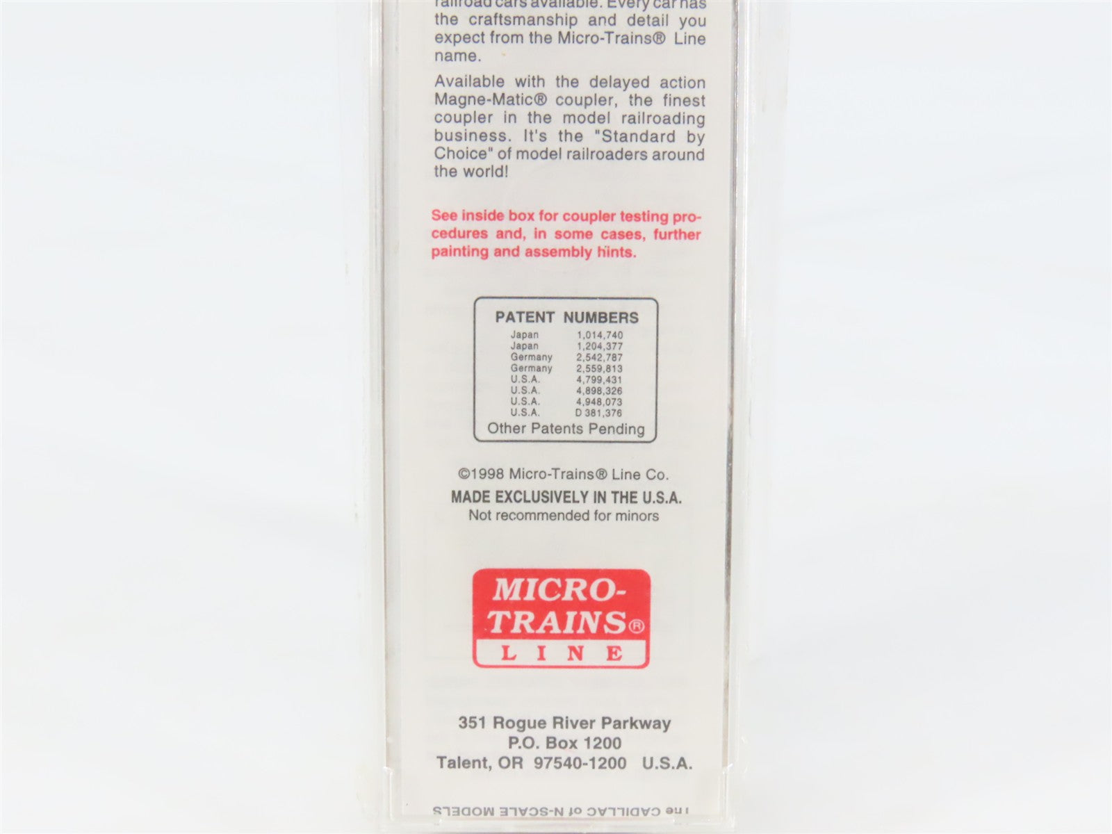 N Scale Micro-Trains 43060 NYC Michigan Central 40' Automobile Box Car #62475