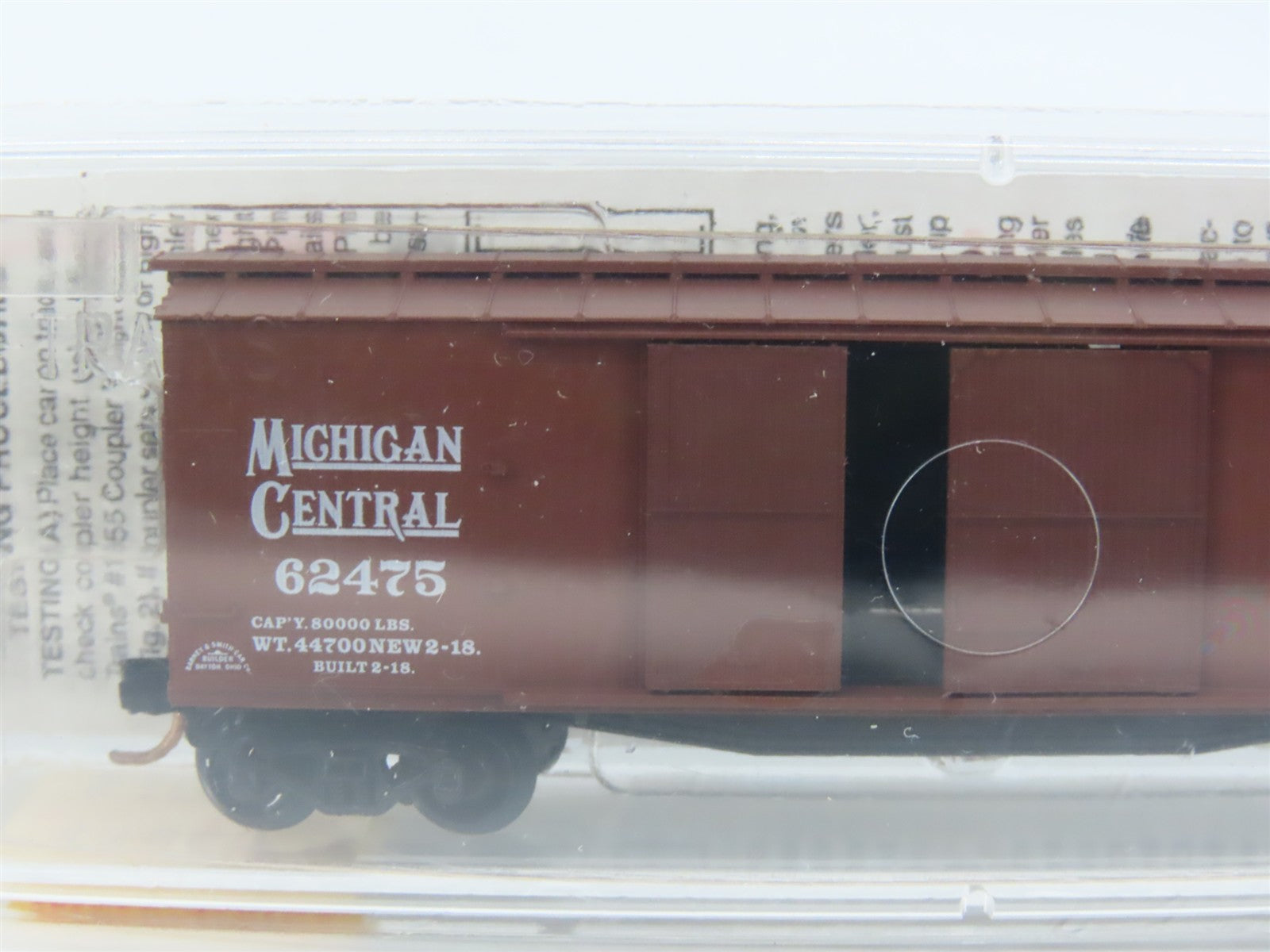N Scale Micro-Trains 43060 NYC Michigan Central 40' Automobile Box Car #62475