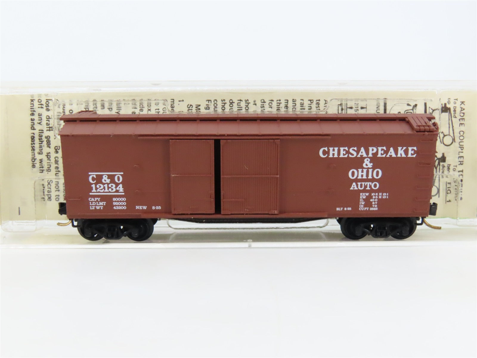 N Scale Micro-Trains 43070 C&O Chesapeake & Ohio 40' Wood-Sheathed Box Car RTR
