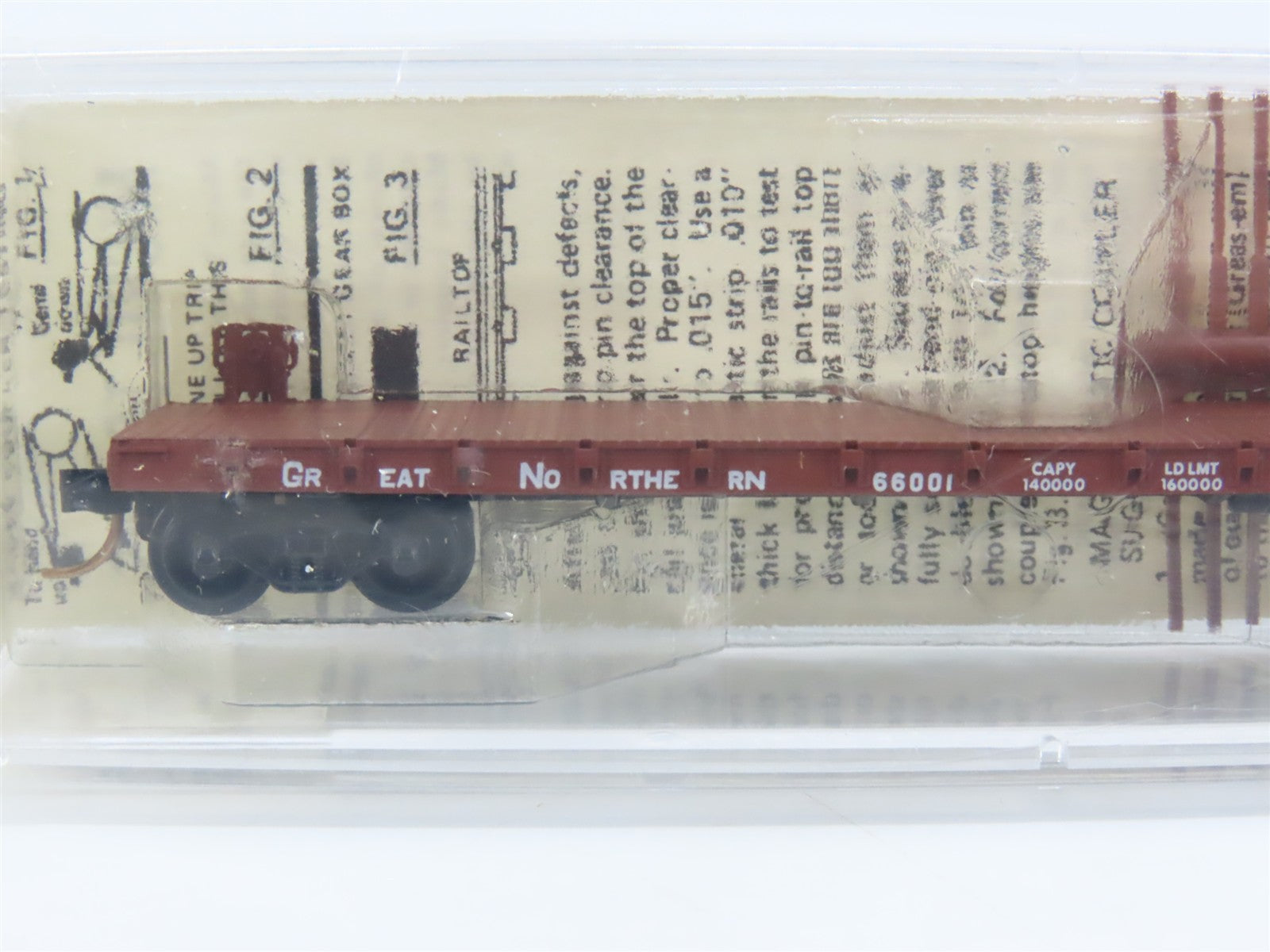N Scale Micro-Trains 44010 GN Great Northern 50' Flat Car 66001 RTR