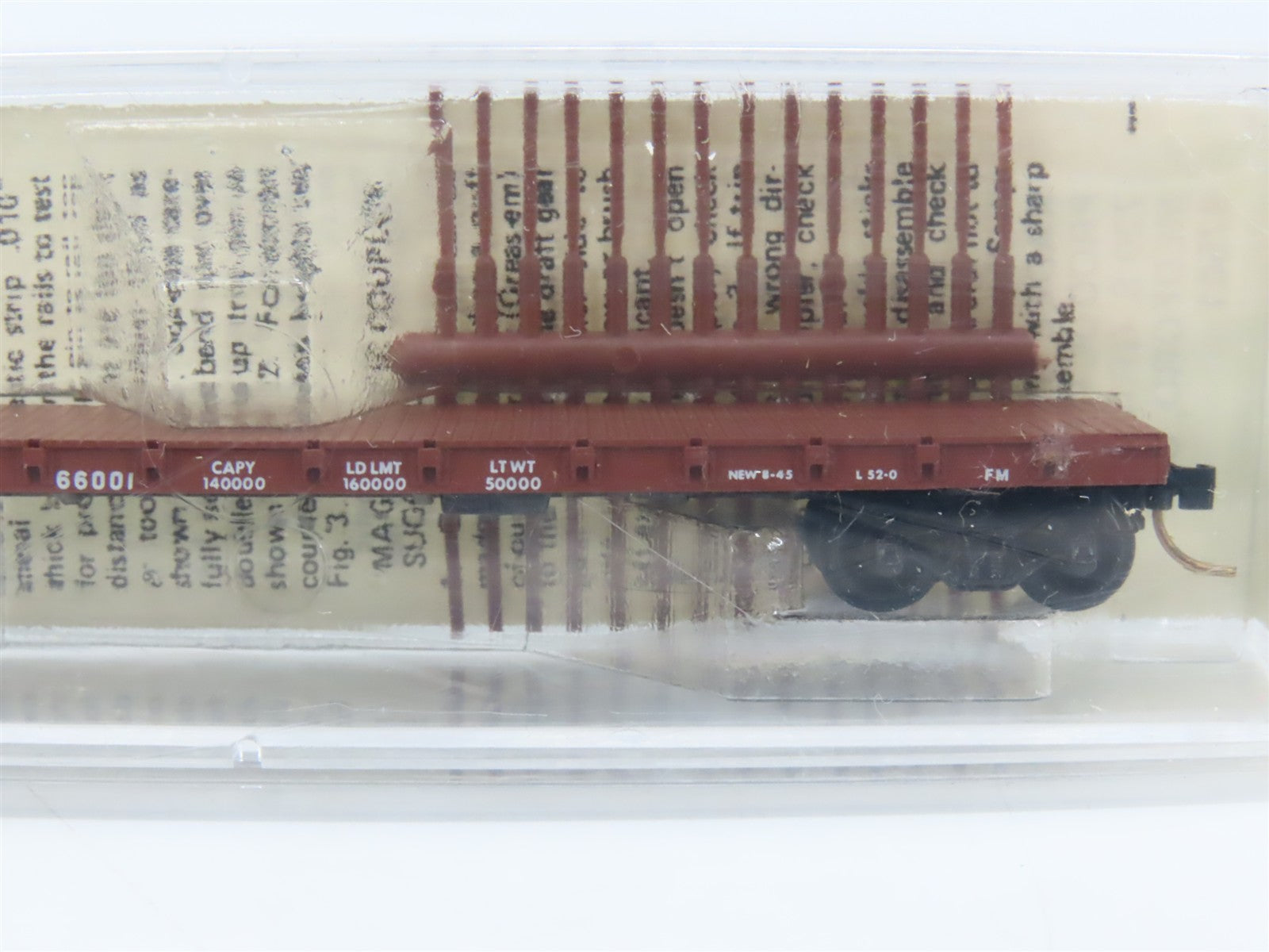 N Scale Micro-Trains 44010 GN Great Northern 50' Flat Car 66001 RTR