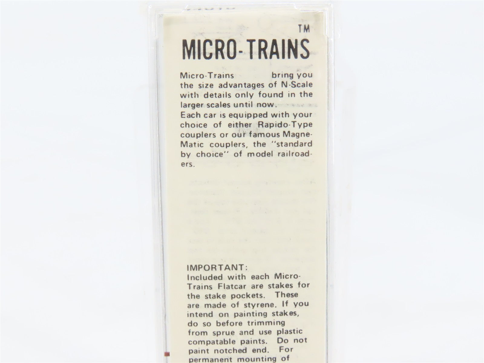 N Scale Micro-Trains 44010 GN Great Northern 50' Flat Car 66001 RTR