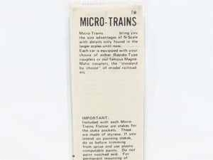 N Scale Micro-Trains 44010 GN Great Northern 50' Flat Car 66001 RTR