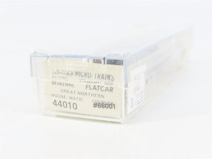 N Scale Micro-Trains 44010 GN Great Northern 50' Flat Car 66001 RTR