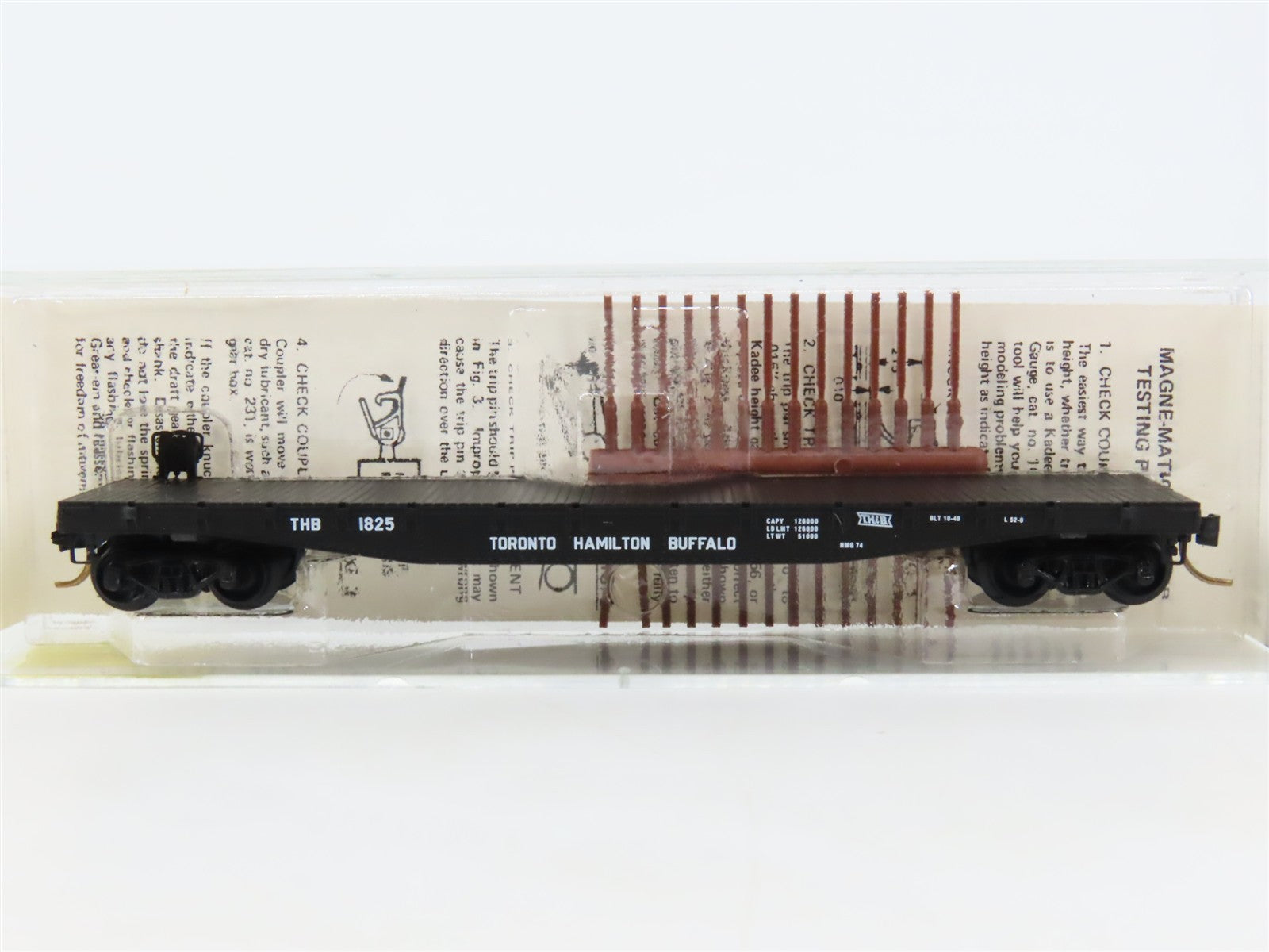 N Kadee Micro-Trains MTL 45150 THB Toronto Hamilton & Buffalo 50' Flat Car 1825