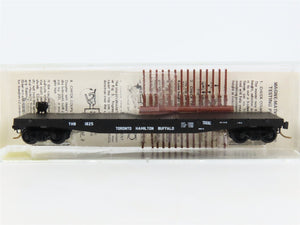 N Kadee Micro-Trains MTL 45150 THB Toronto Hamilton & Buffalo 50' Flat Car 1825