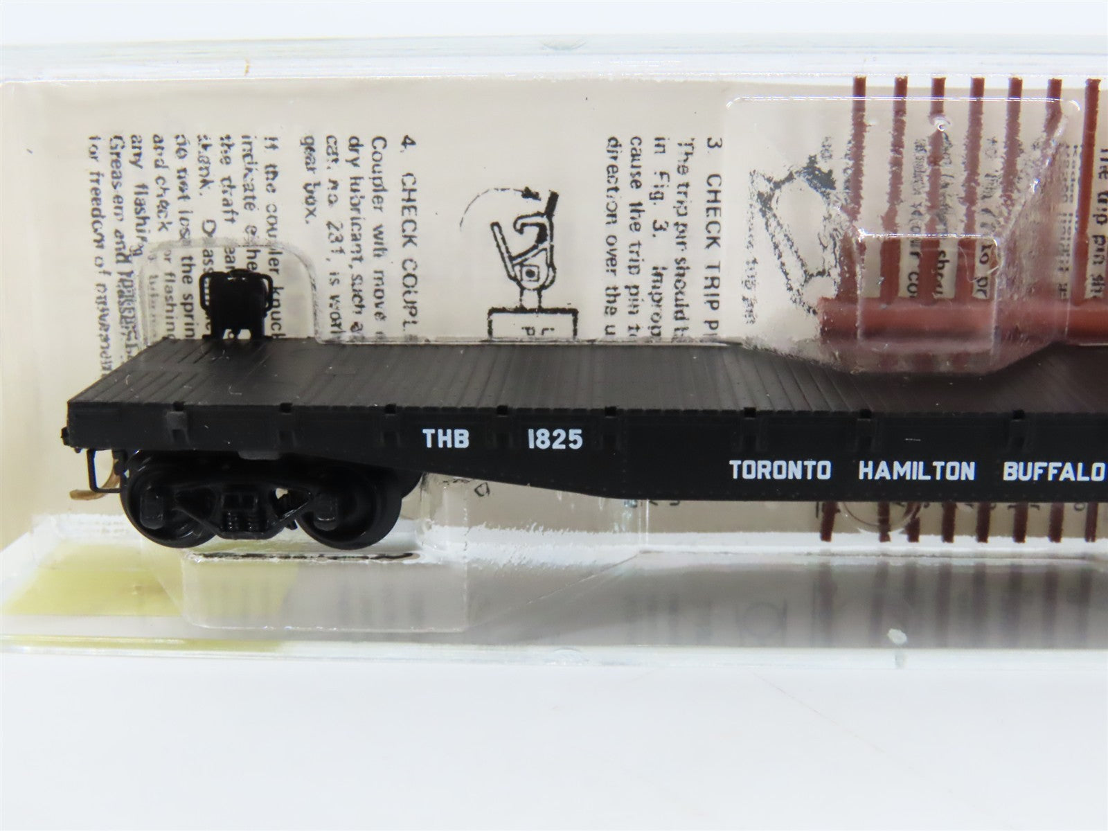 N Kadee Micro-Trains MTL 45150 THB Toronto Hamilton & Buffalo 50' Flat Car 1825