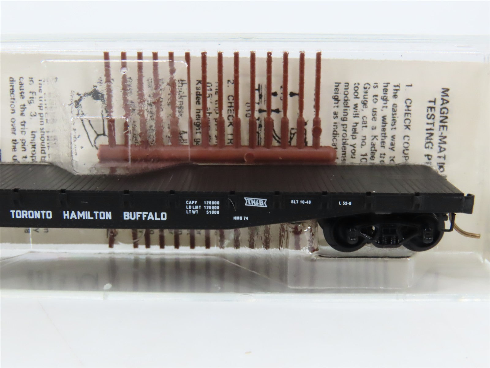 N Kadee Micro-Trains MTL 45150 THB Toronto Hamilton & Buffalo 50' Flat Car 1825