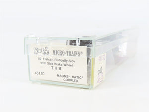 N Kadee Micro-Trains MTL 45150 THB Toronto Hamilton & Buffalo 50' Flat Car 1825