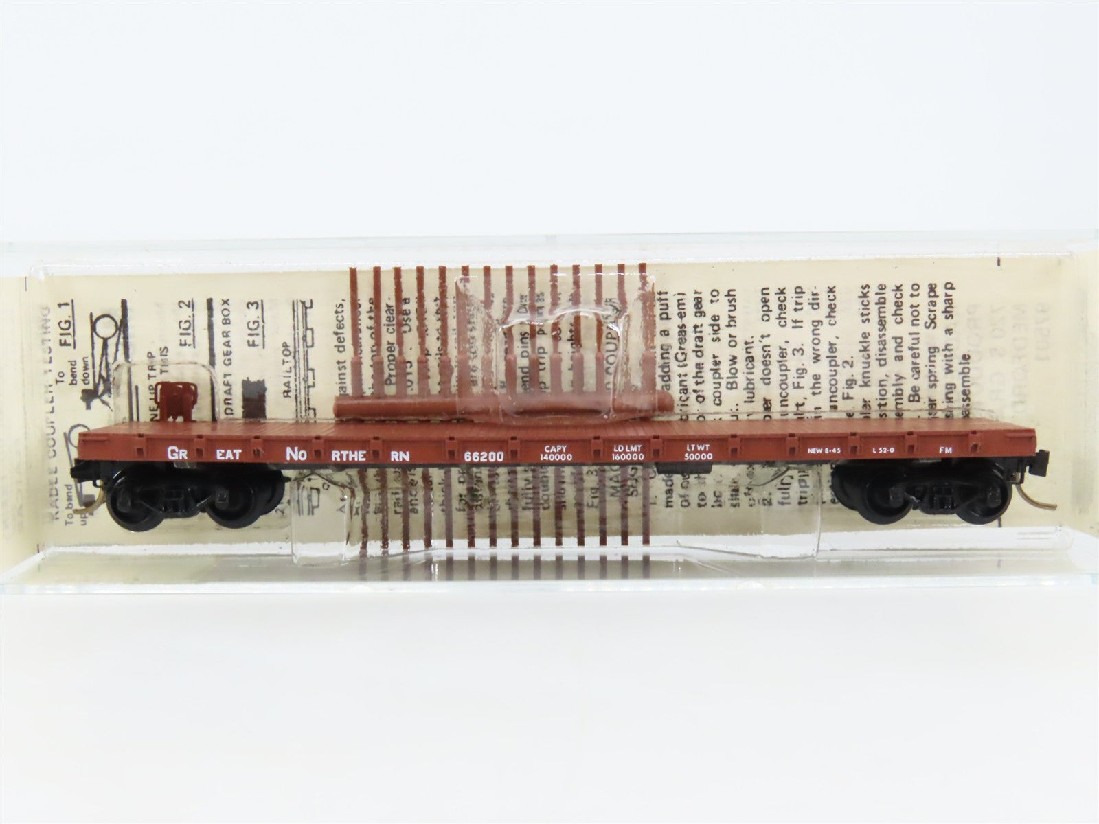 N Scale Micro-Trains 44010 GN Great Northern 50' Flat Car 66200 RTR