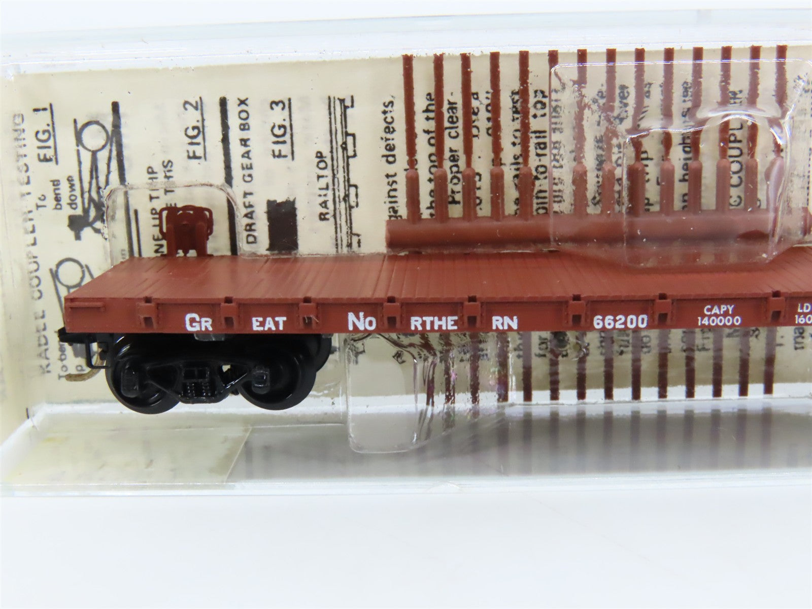 N Scale Micro-Trains 44010 GN Great Northern 50' Flat Car 66200 RTR