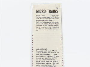 N Scale Micro-Trains 44010 GN Great Northern 50' Flat Car 66200 RTR