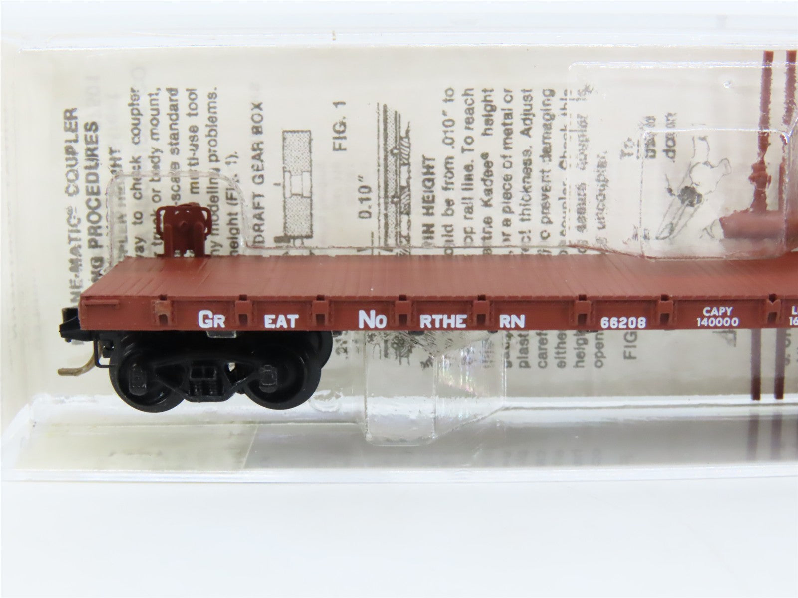 N Scale Micro-Trains 44010 GN Great Northern 50' Flat Car 66208 RTR
