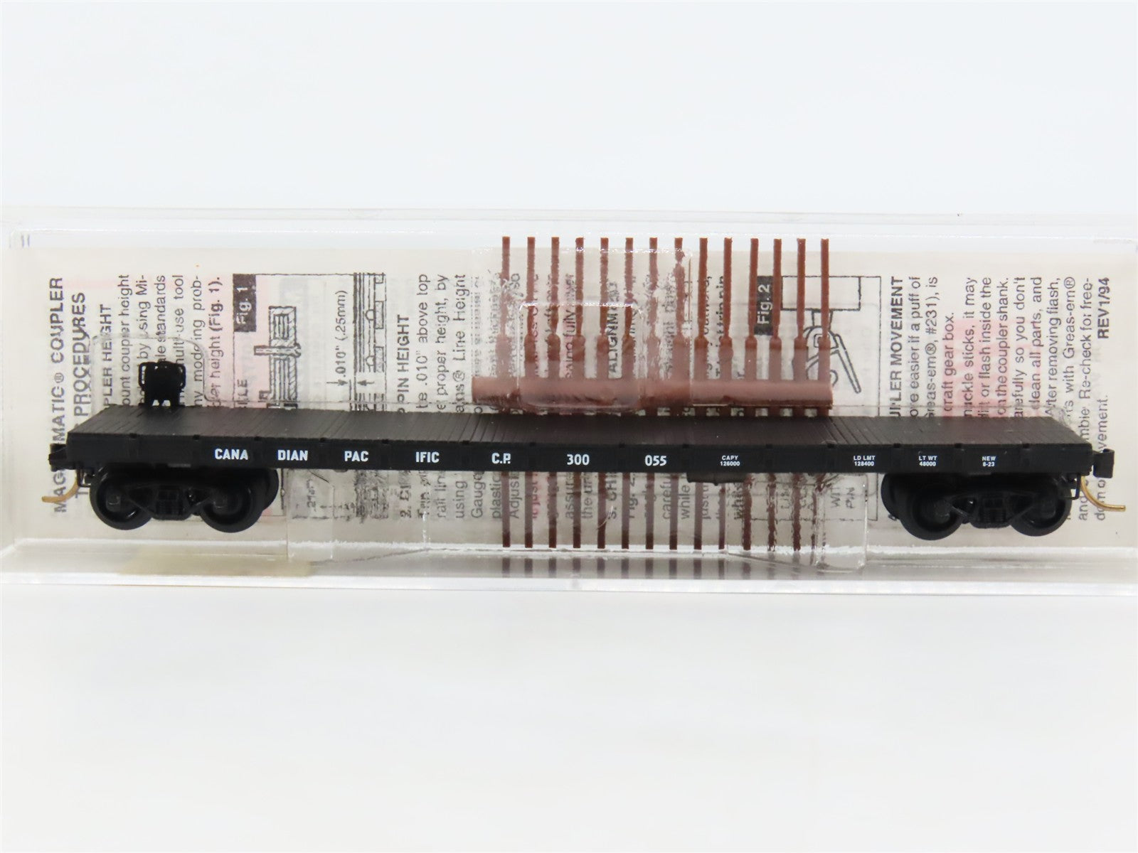 N Scale Micro-Trains 44040 CP Canadian Pacific 50' Flat Car 300055 RTR