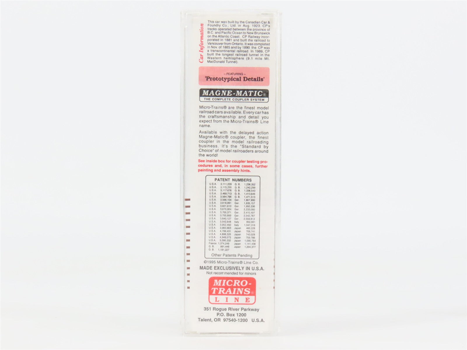 N Scale Micro-Trains 44040 CP Canadian Pacific 50' Flat Car 300055 RTR