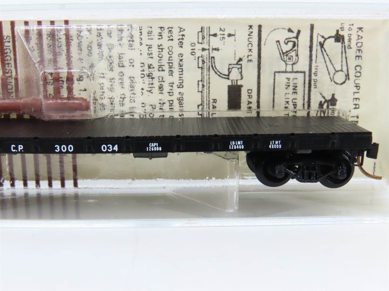 N Scale Micro-Trains 44040 CP Canadian Pacific 50' Flat Car 300034 RTR