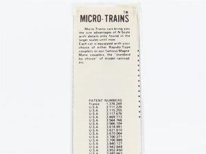 N Scale Micro-Trains 44040 CP Canadian Pacific 50' Flat Car 300034 RTR