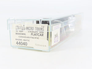 N Scale Micro-Trains 44040 CP Canadian Pacific 50' Flat Car 300034 RTR
