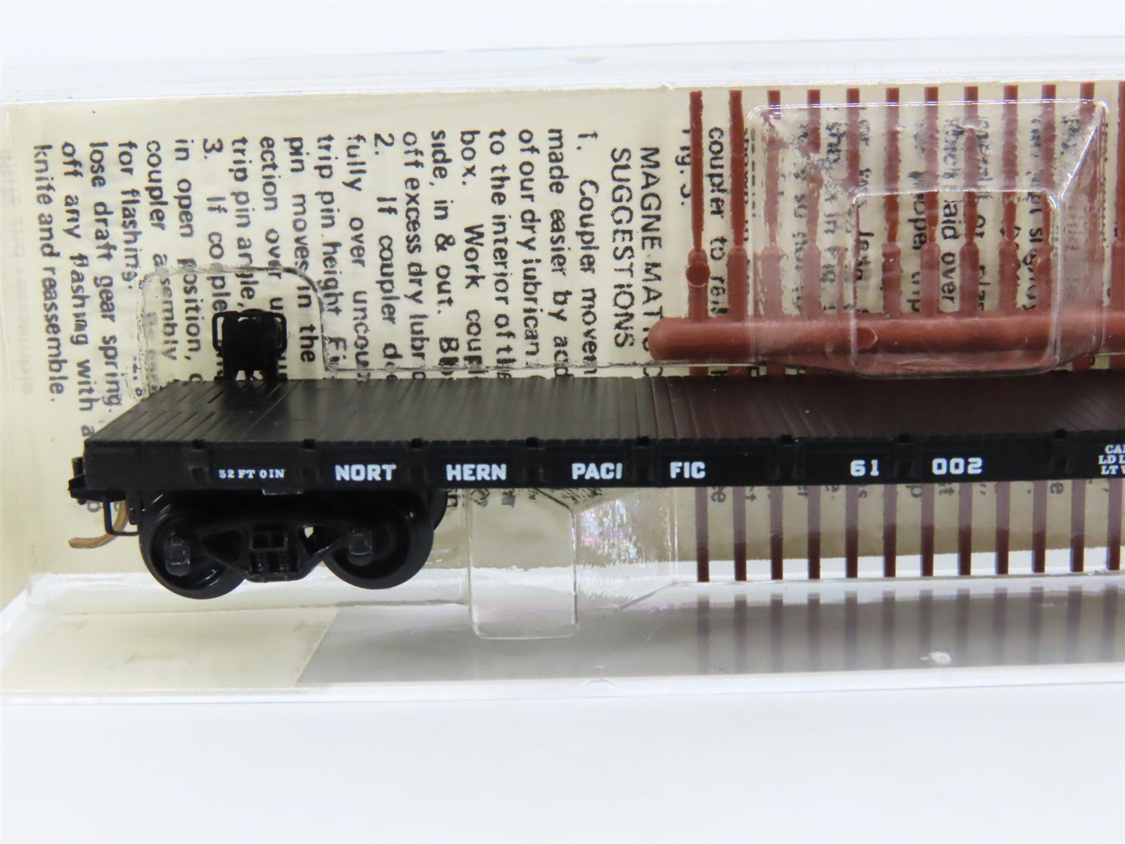 N Scale Micro-Trains 44020 NP Northern Pacific 52' Flat Car 61002 RTR