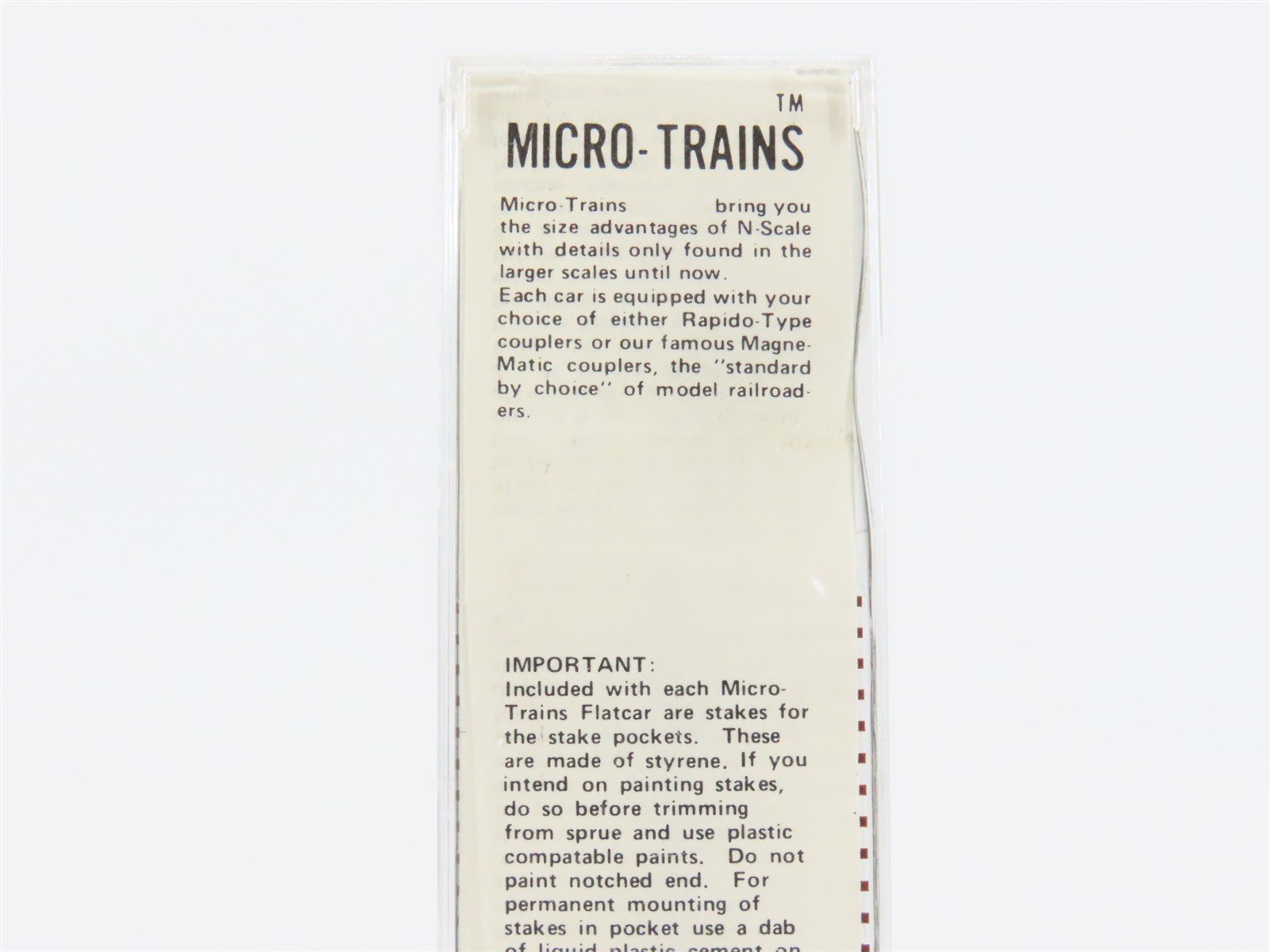 N Scale Micro-Trains 44020 NP Northern Pacific 52' Flat Car 61002 RTR
