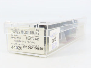 N Scale Micro-Trains 44020 NP Northern Pacific 52' Flat Car 61002 RTR