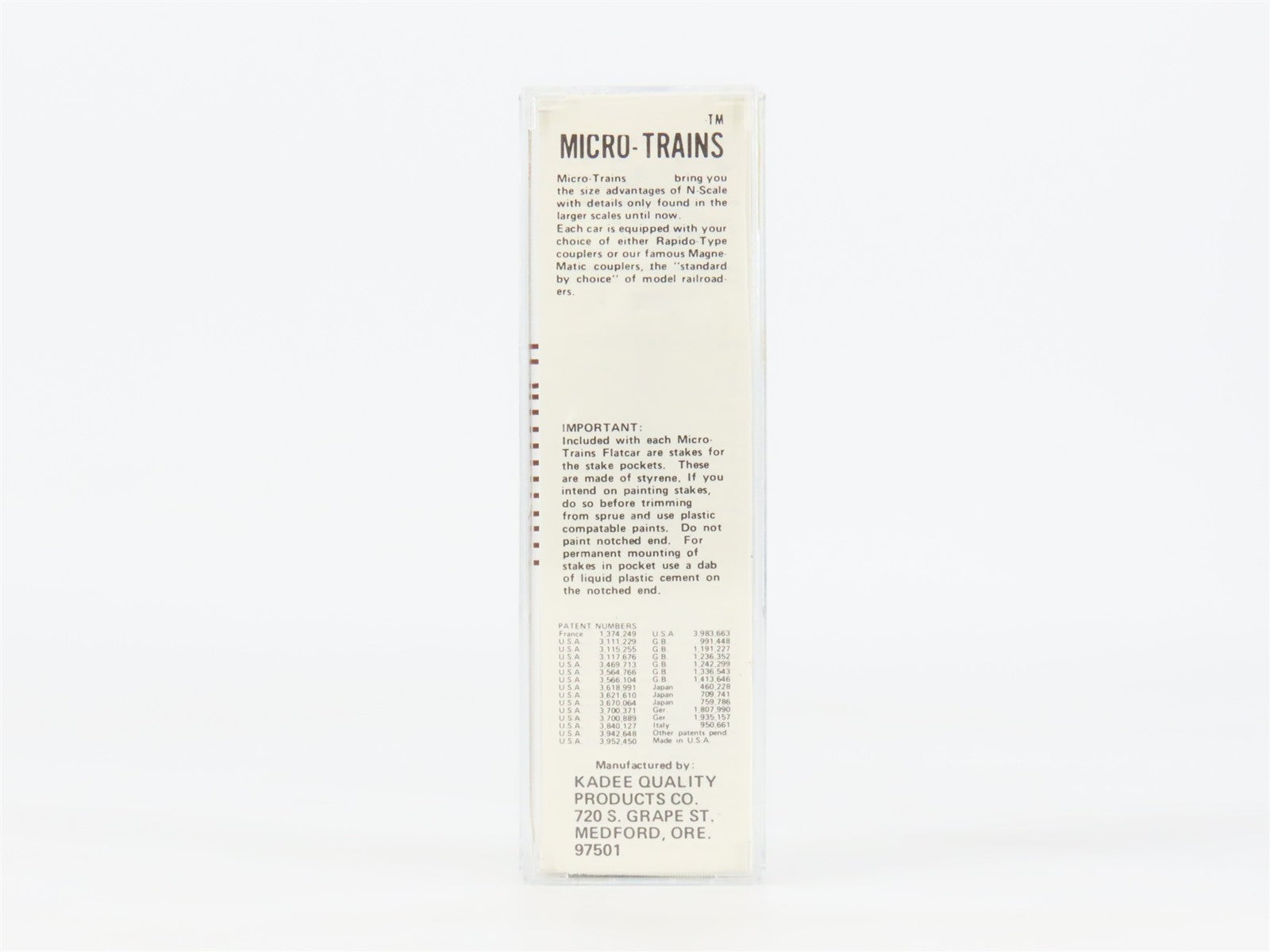 N Scale Kadee Micro-Trains MTL 44030 IC Illinois Central 50' Flat Car #61074