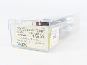 N Scale Kadee Micro-Trains MTL 44030 IC Illinois Central 50' Flat Car #61074