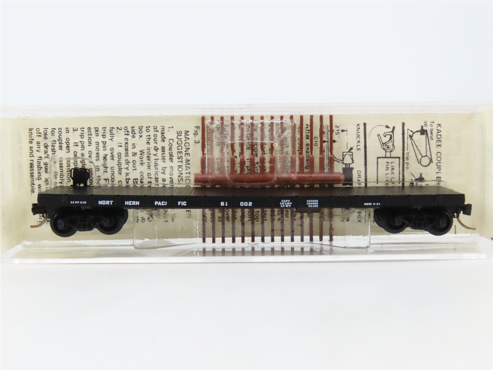 N Scale Micro-Trains 44020 NP Northern Pacific 50' Flat Car 61002 RTR