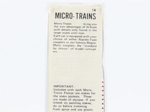 N Scale Micro-Trains 44020 NP Northern Pacific 50' Flat Car 61002 RTR