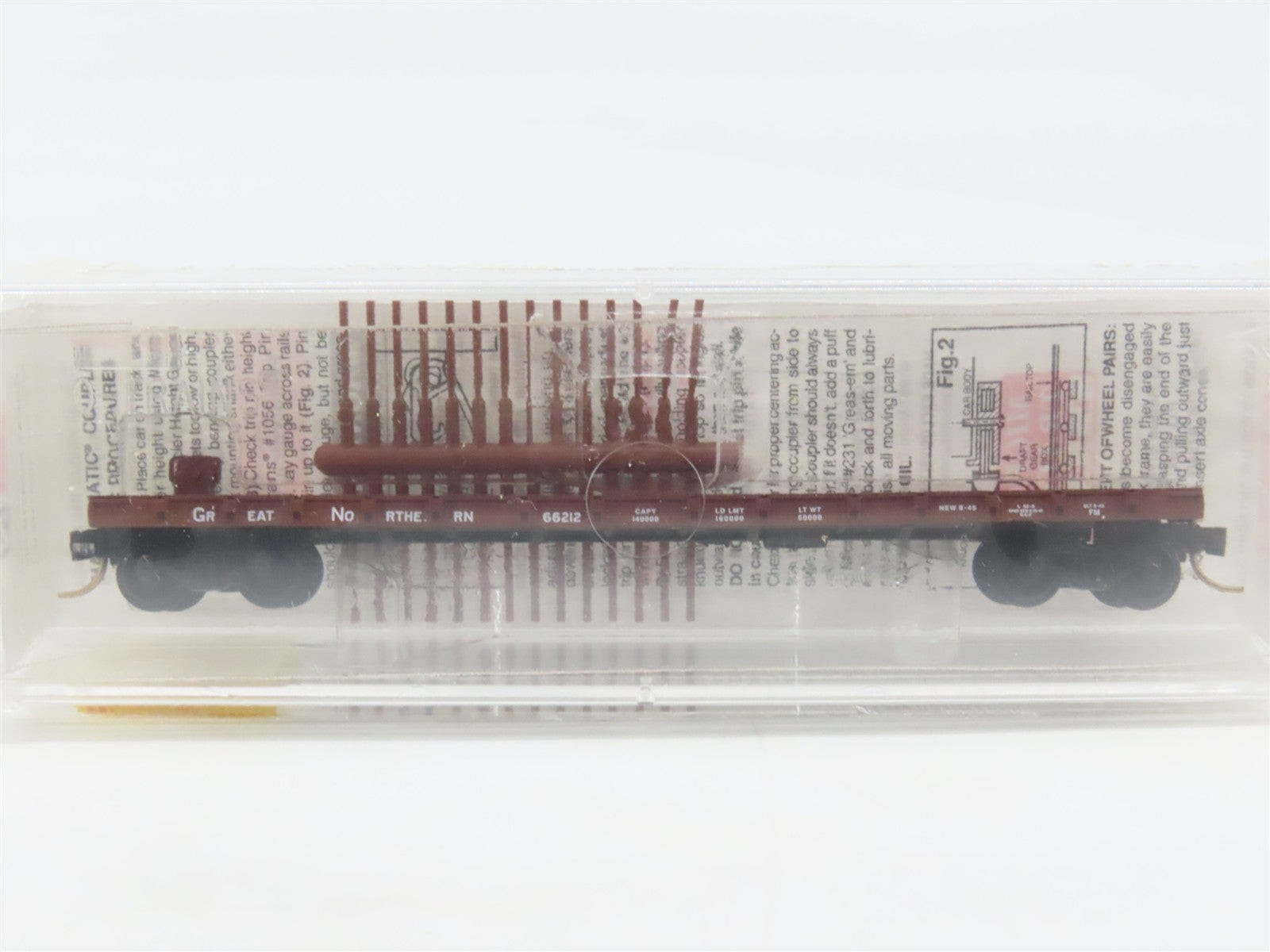 N Scale Micro-Trains 44010 GN Great Northern 50' Flat Car 66212 RTR
