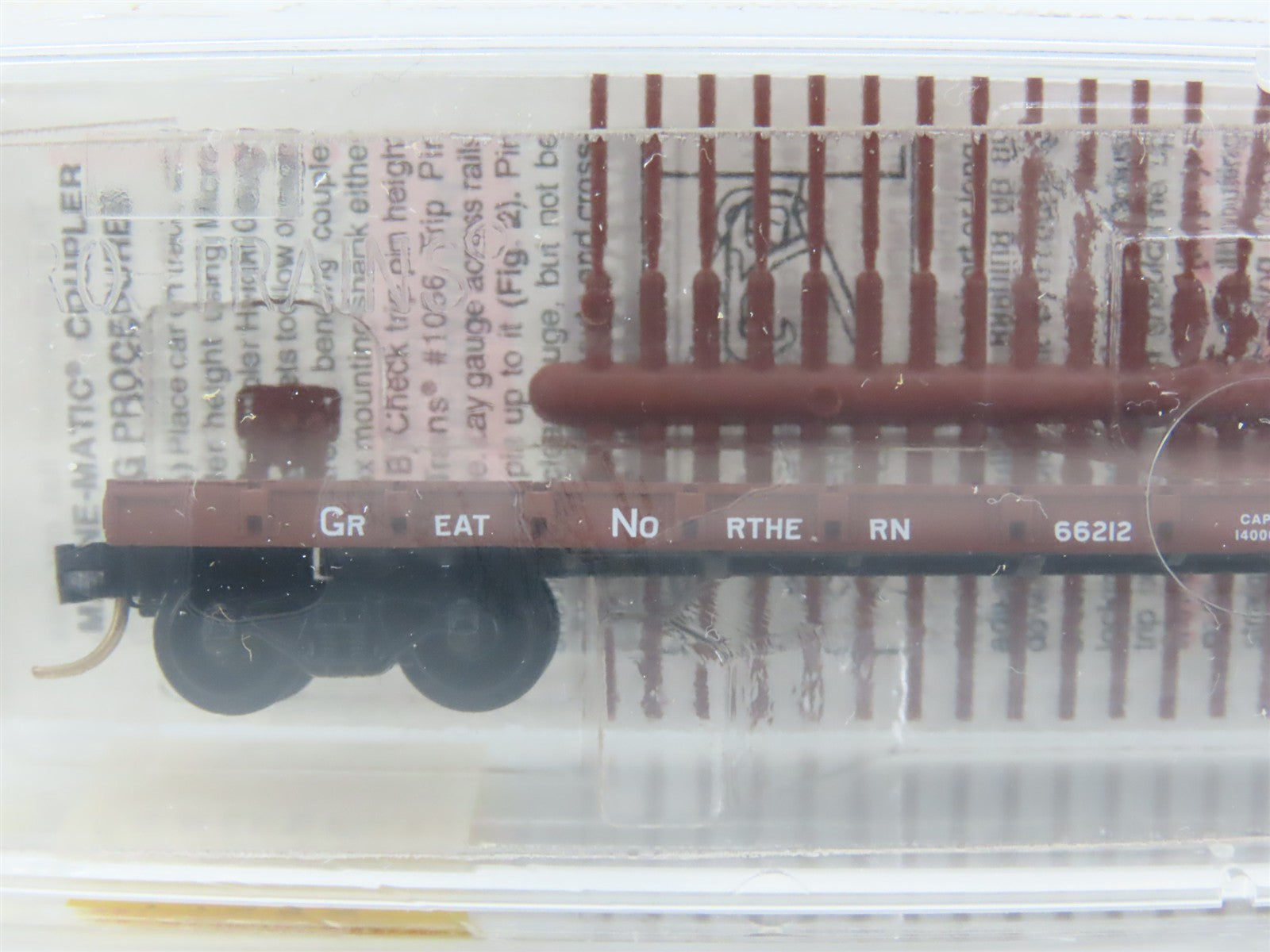N Scale Micro-Trains 44010 GN Great Northern 50' Flat Car 66212 RTR