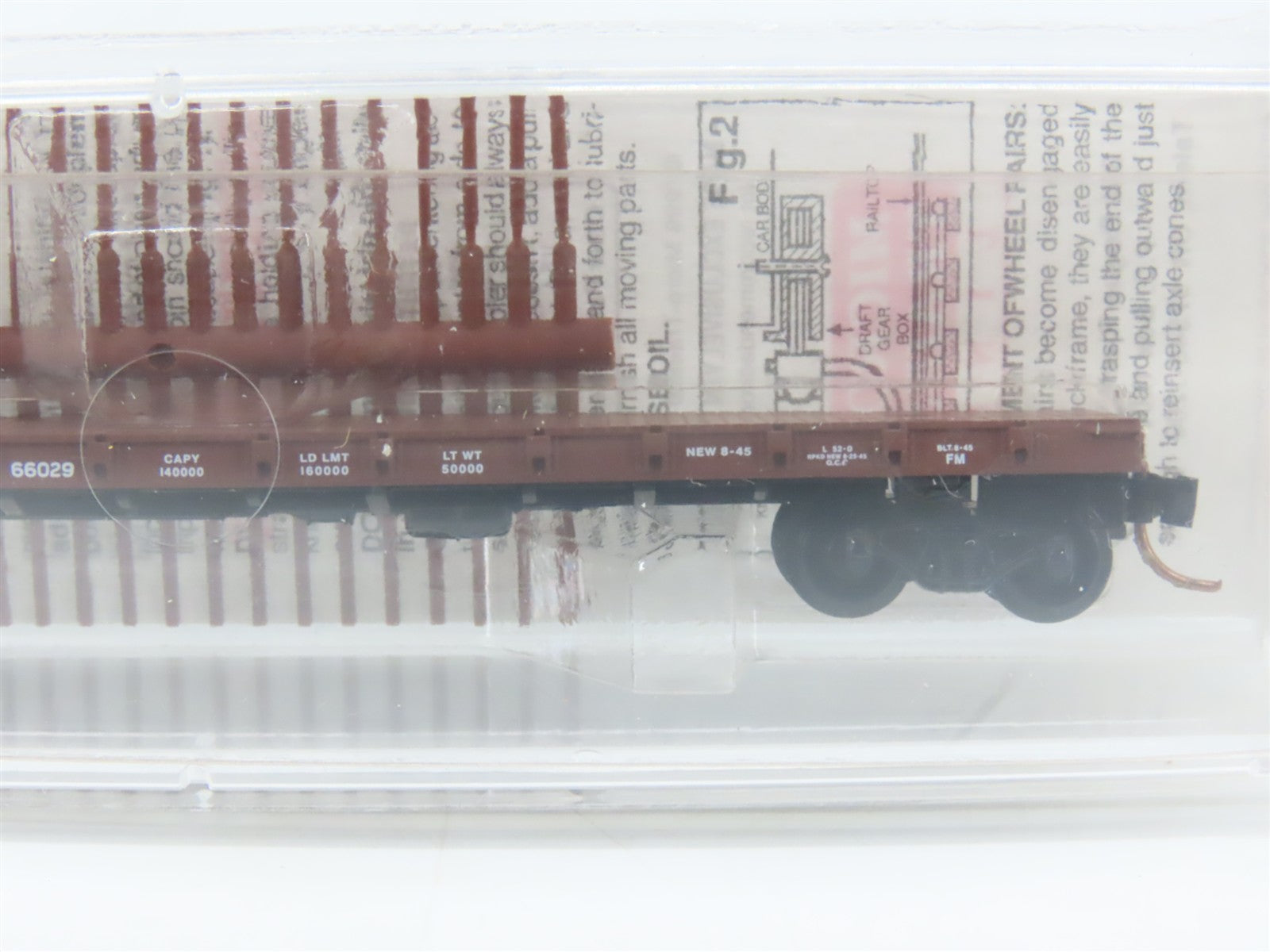 N Scale Micro-Trains 44010 GN Great Northern 50' Flat Car 66029 RTR