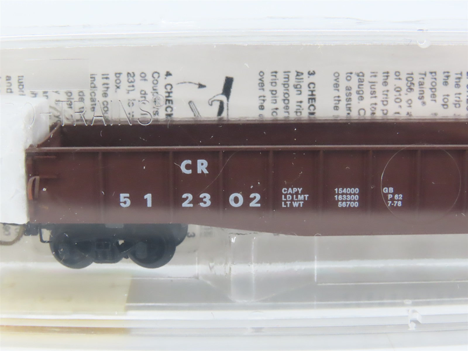N Scale Micro-Trains 46320 CR Conrail 50' Gondola 512302 RTR