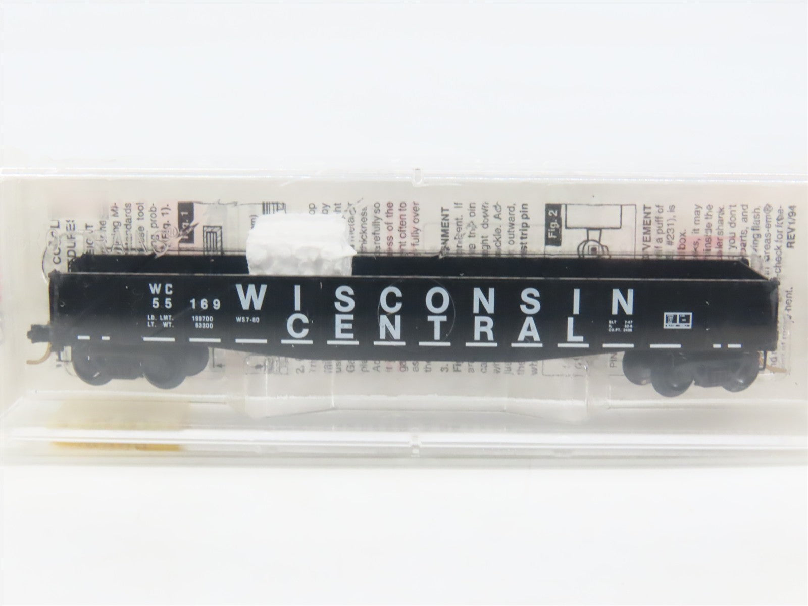 N Scale Micro-Trains 46330 WC Wisconsin Central 50' Gondola 55169 RTR