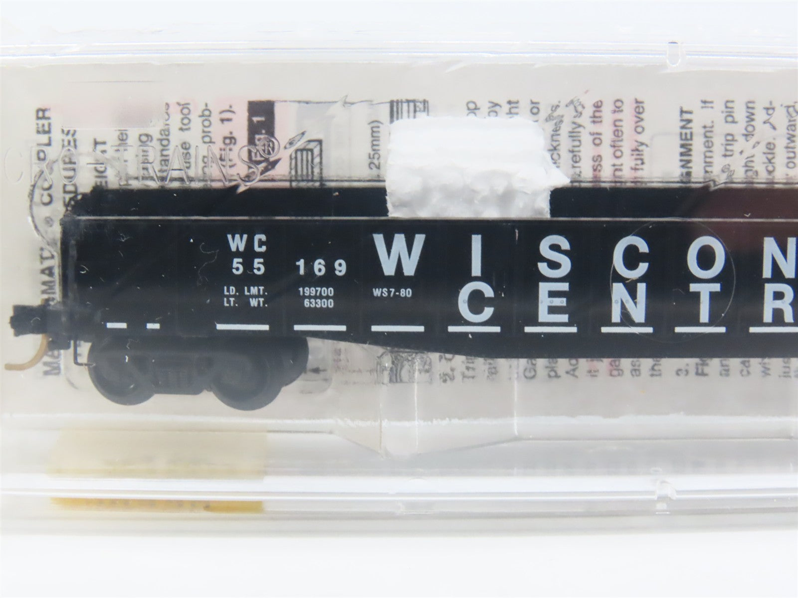 N Scale Micro-Trains 46330 WC Wisconsin Central 50' Gondola 55169 RTR