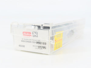N Scale Micro-Trains 46330 WC Wisconsin Central 50' Gondola 55169 RTR