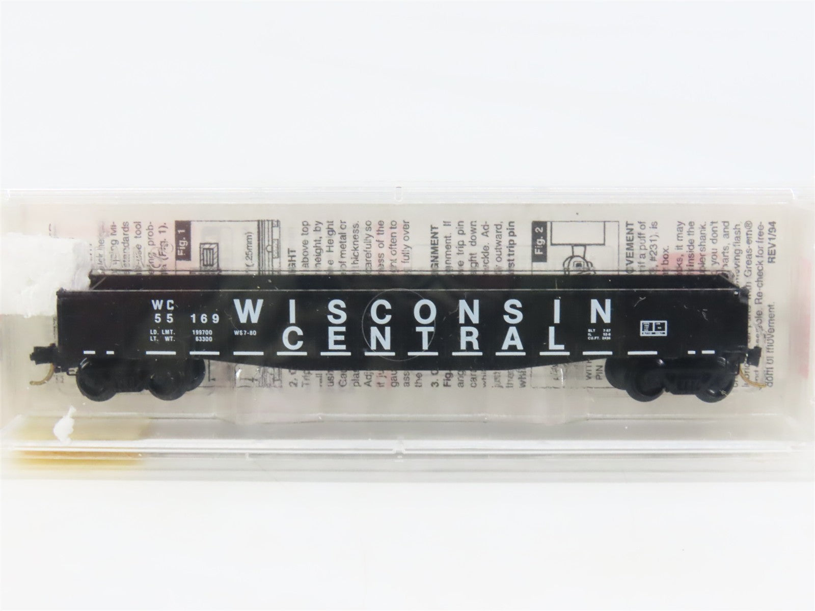 N Scale Micro-Trains 46330 WC Wisconsin Central 50' Gondola 55169 RTR