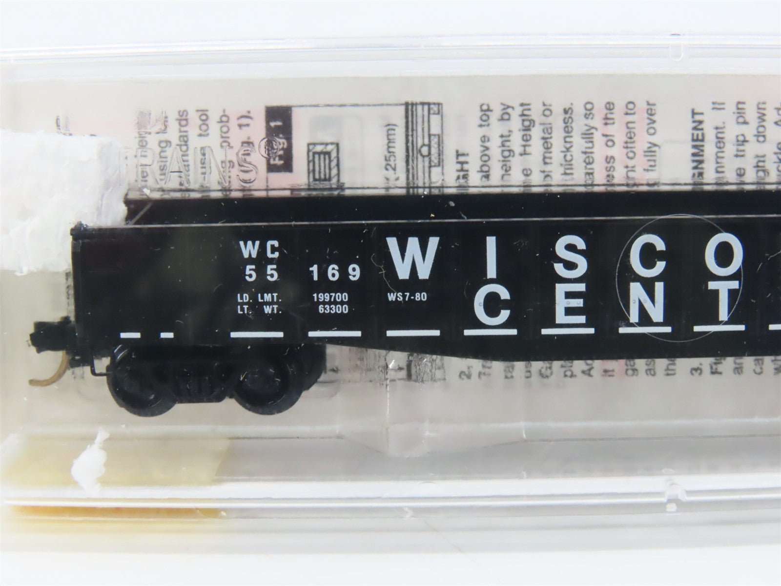 N Scale Micro-Trains 46330 WC Wisconsin Central 50' Gondola 55169 RTR