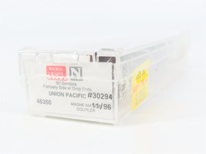 N Scale Micro-Trains 46350 UP Union Pacific 50' Gondola 30294 RTR