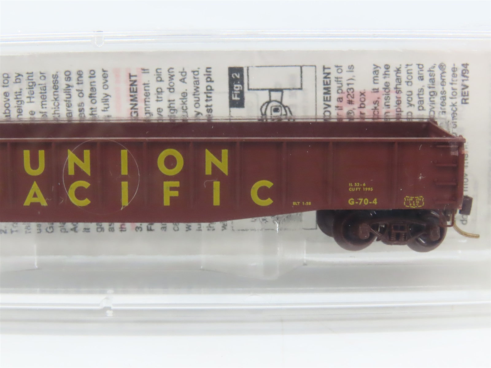 N Scale Micro-Trains 46350 UP Union Pacific 50' Fishbelly Gondola 30294 RTR