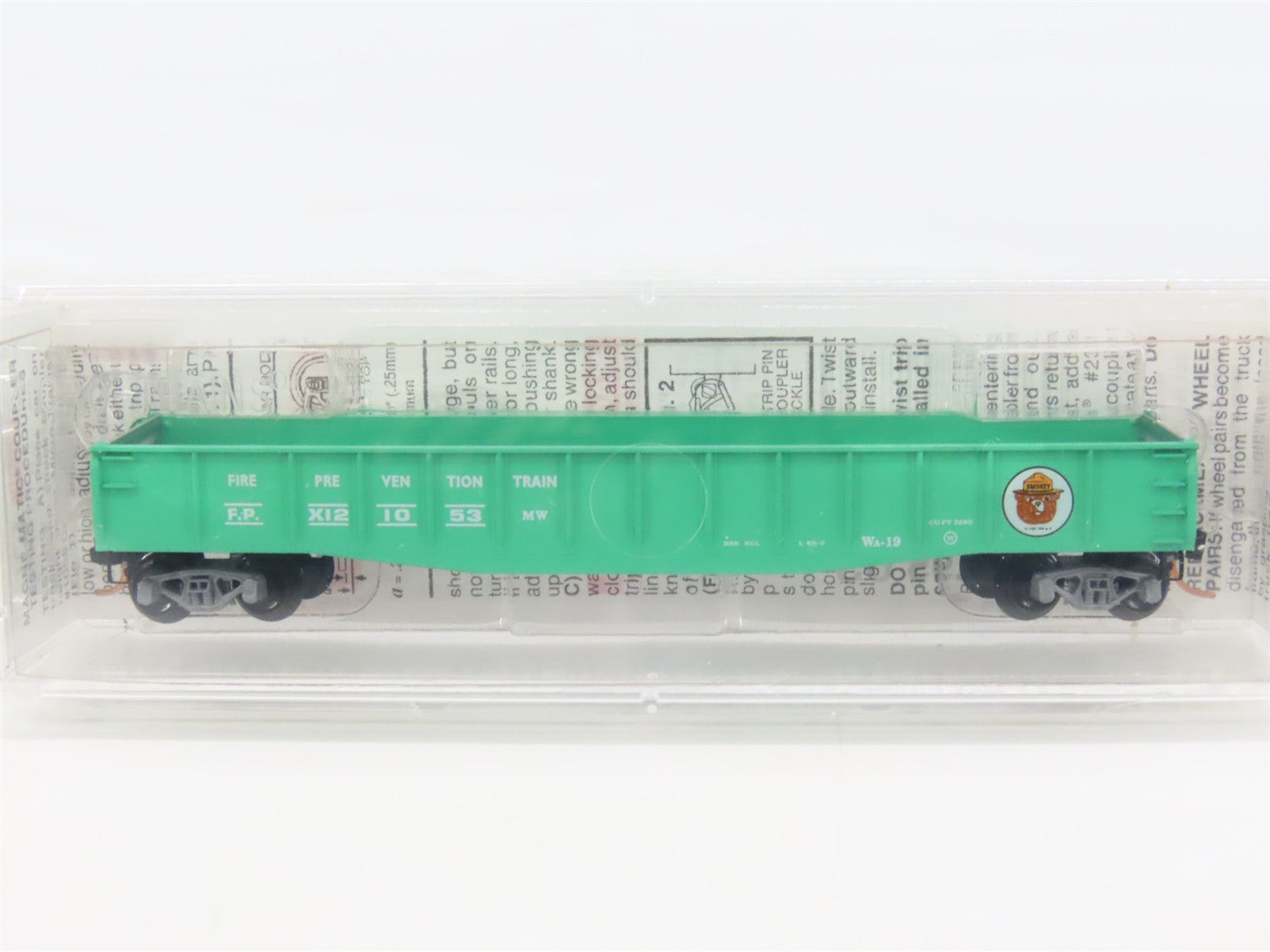 N Scale Micro-Trains 46360 Smokey Bear / Fire Prevention Train 50' Gondola RTR