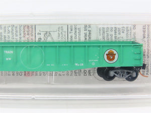 N Scale Micro-Trains 46360 FP Fire Prevention Train 50' Fishbelly Gondola RTR