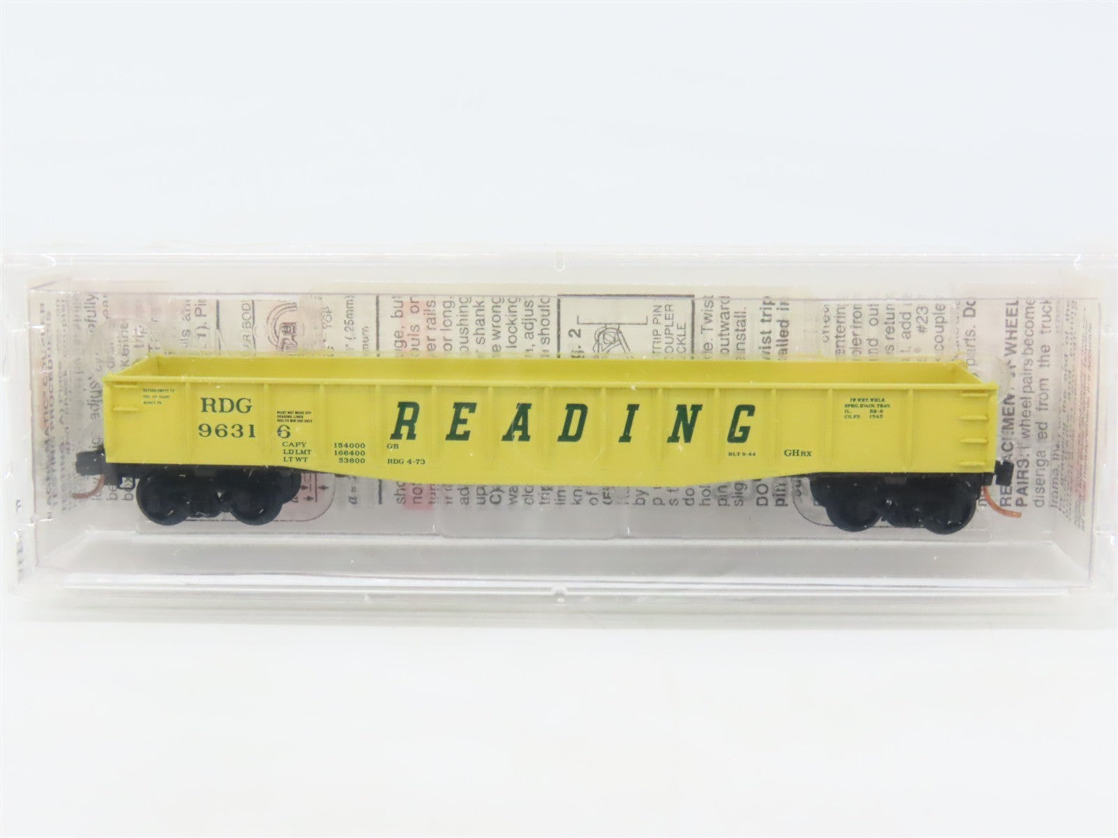 N Scale Micro-Trains 46370 Reading 50' Fishbelly Side Gondola w/ Drop Ends 96316