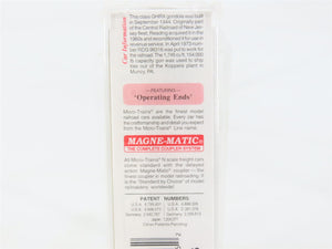 N Scale Micro-Trains 46370 Reading 50' Fishbelly Side Gondola w/ Drop Ends 96316