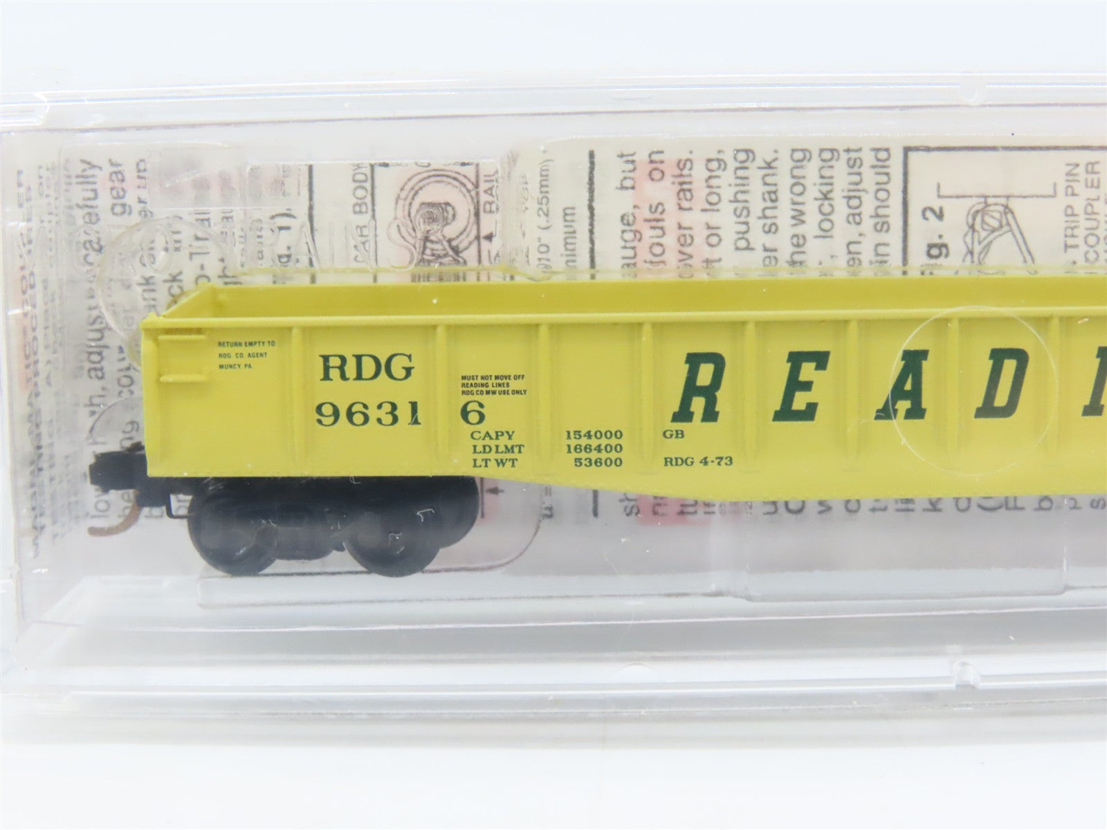 N Scale Micro-Trains 46370 RDG Reading 50' Fishbelly Side Gondola 96316 RTR
