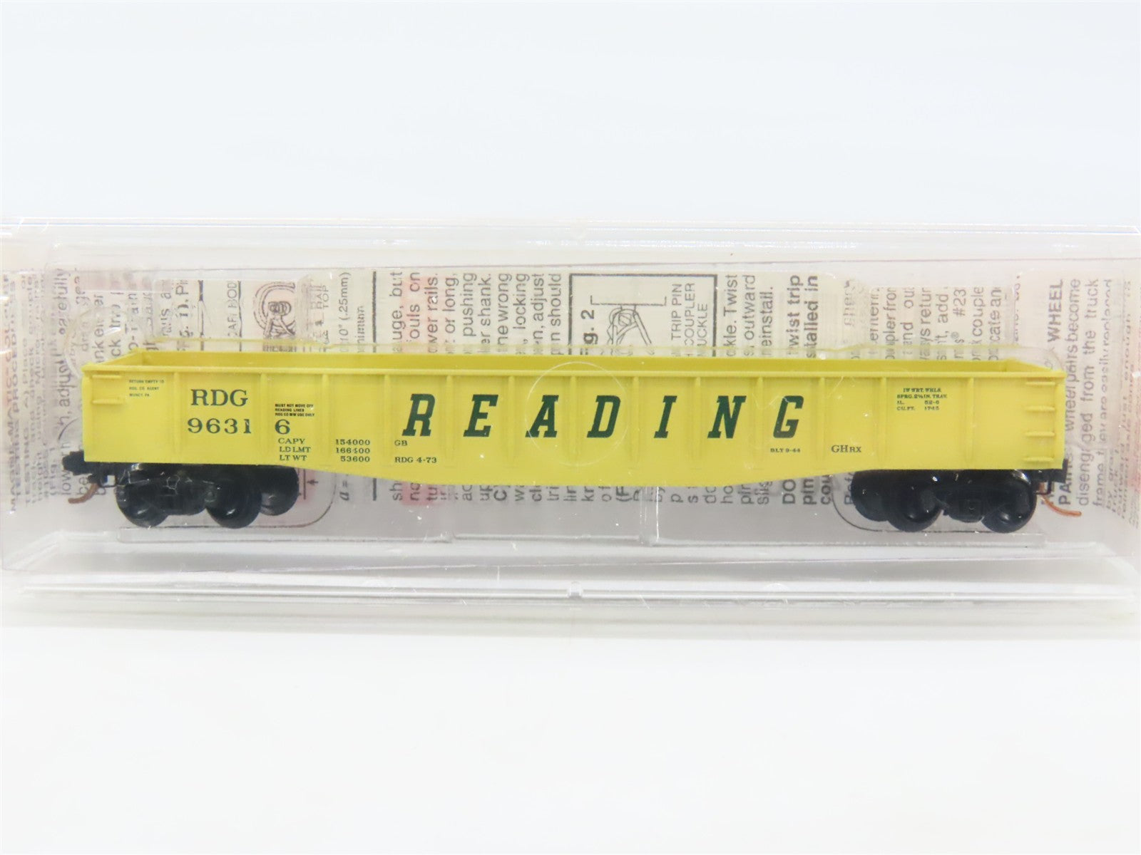 N Scale Micro-Trains 46370 RDG Reading 50' Fishbelly Drop End Gondola 96316 RTR