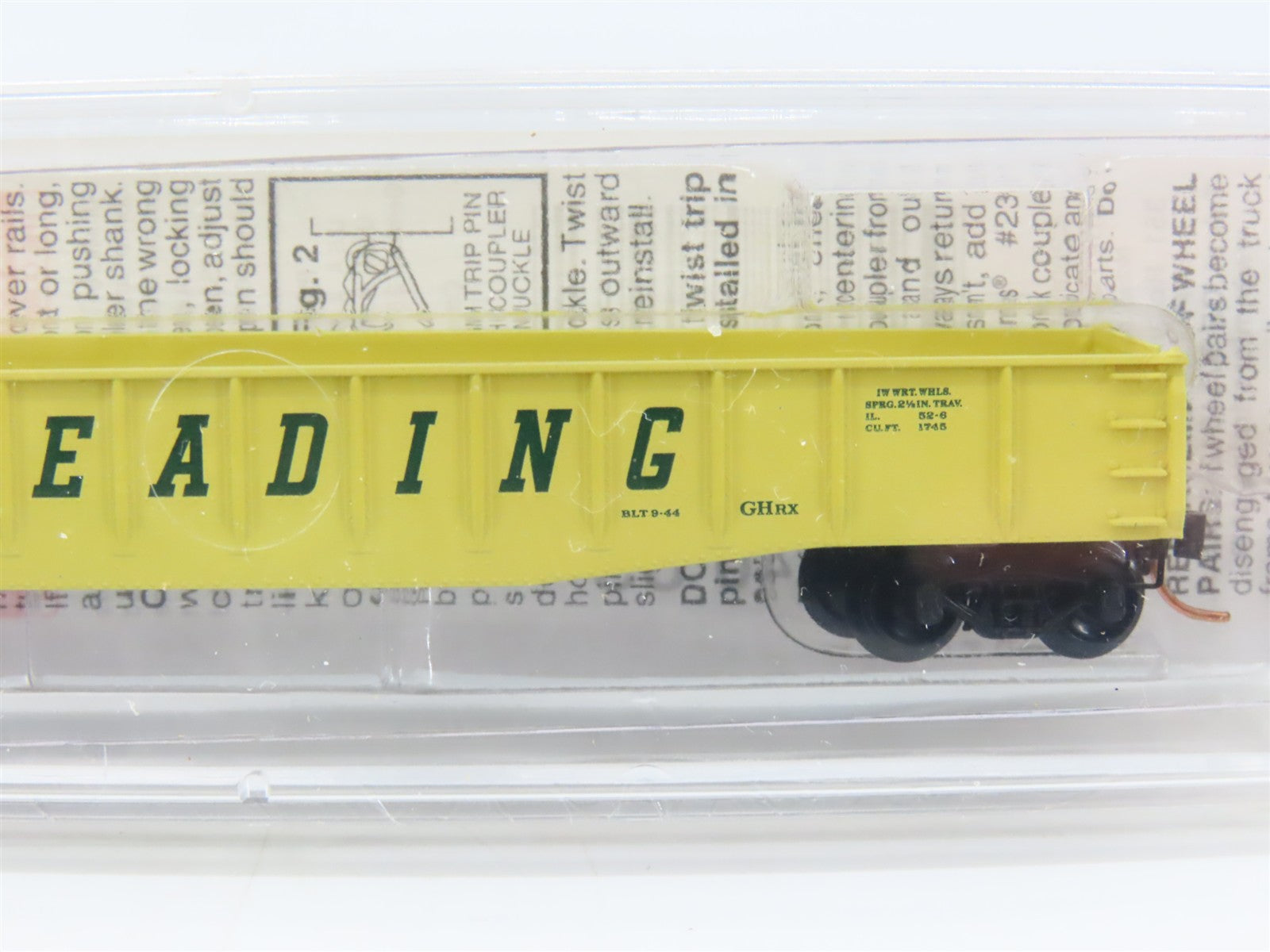 N Scale Micro-Trains 46370 RDG Reading 50' Fishbelly Drop End Gondola 96316 RTR