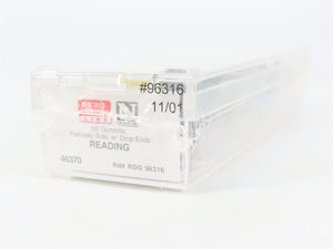 N Scale Micro-Trains 46370 RDG Reading 50' Fishbelly Drop End Gondola 96316 RTR