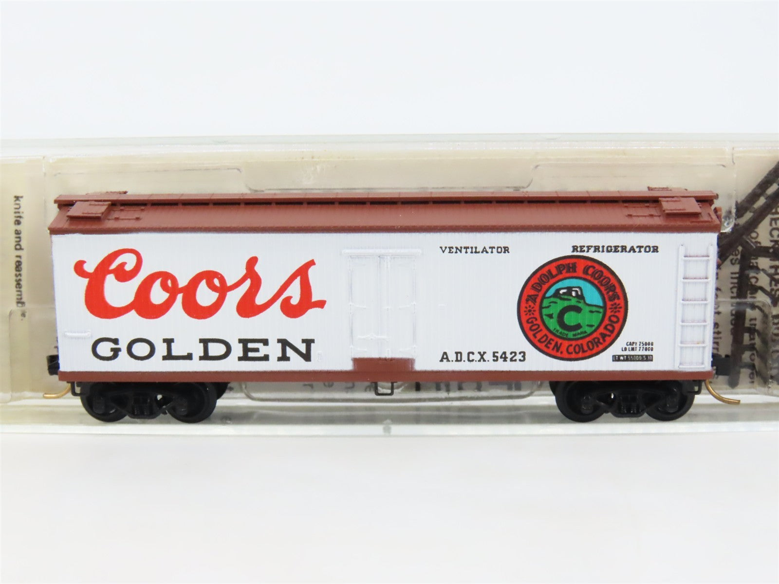 N Scale Kadee Micro-Trains MTL 47030 ADCX Coors 40' Wood-Sheathed Reefer 5423